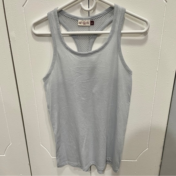 SO Blue Racerback Mesh Tank Top - Picture 1 of 9